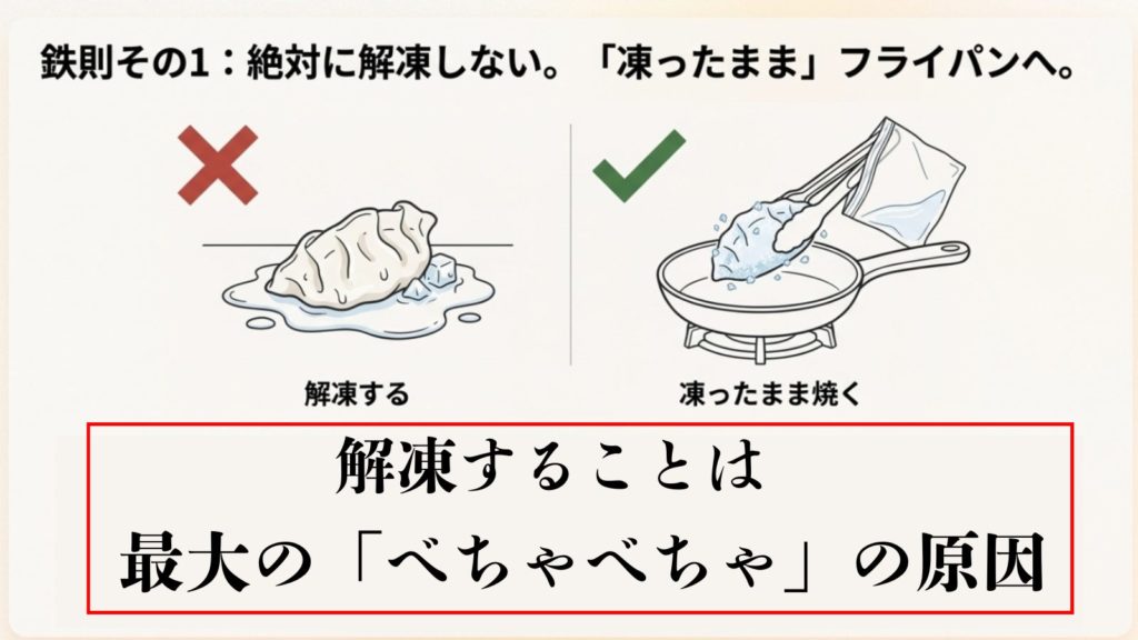 水の量と火加減を守るフライパン調理の基本