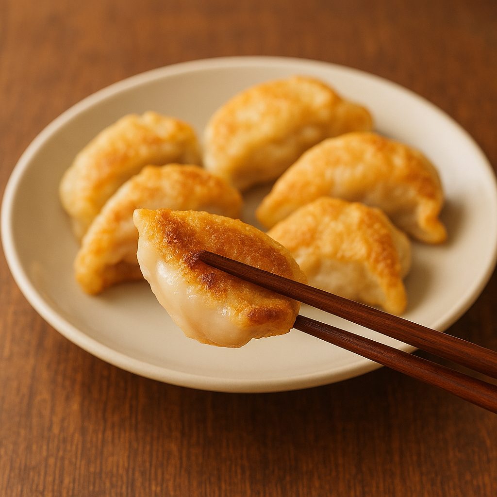 焼きニラ豚水餃子の和風ポン酢アレンジ