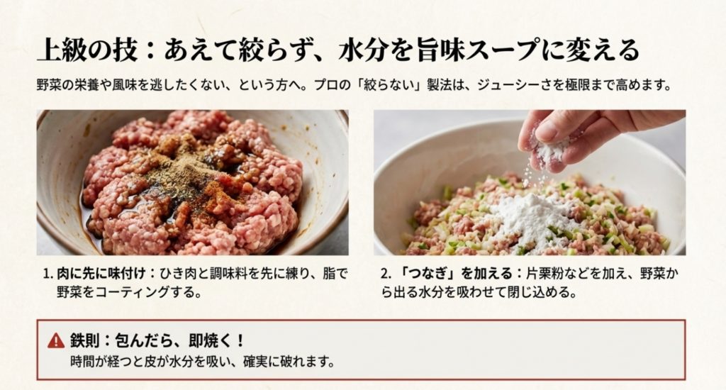 具が水っぽい原因と絞らない作り方