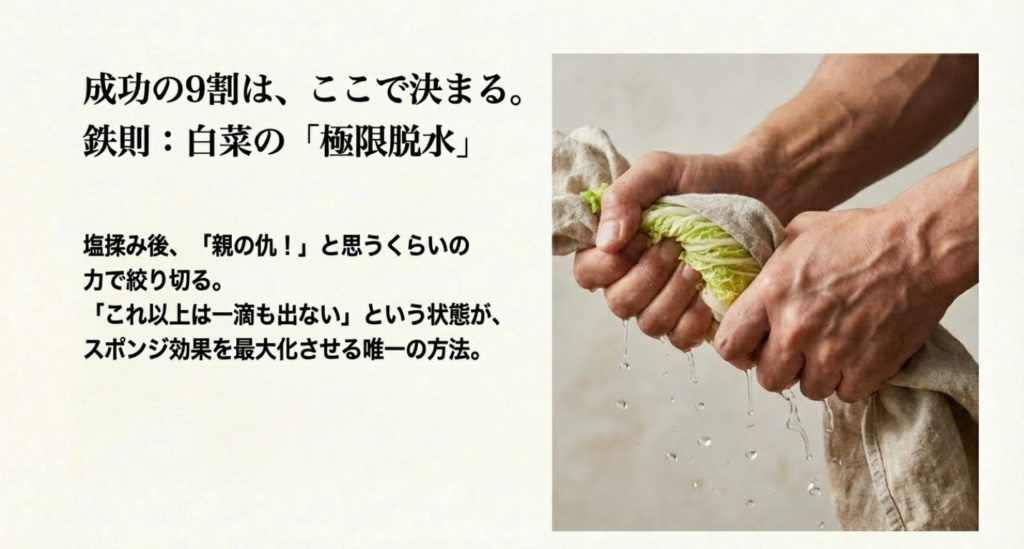 水っぽい失敗を回避する注意点